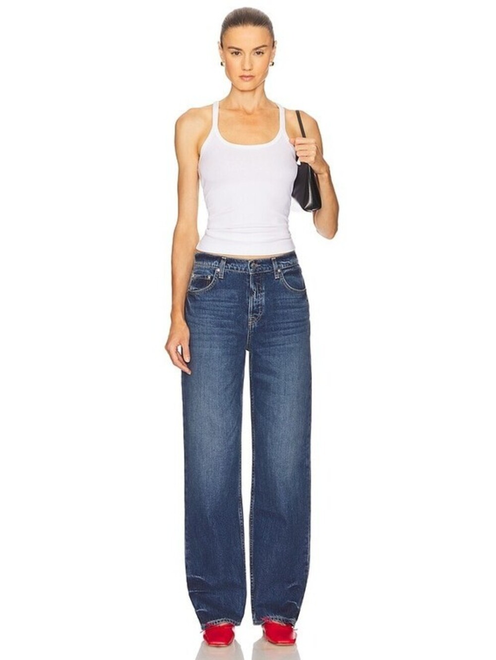Grlfrnd Bella Boyfriend Low Rise  Jeans blue Humboldt size  30 NWT $245 msrp